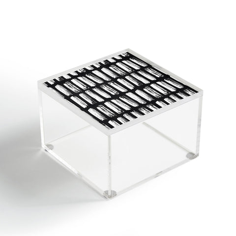 Emanuela Carratoni Black and White Texture Acrylic Box