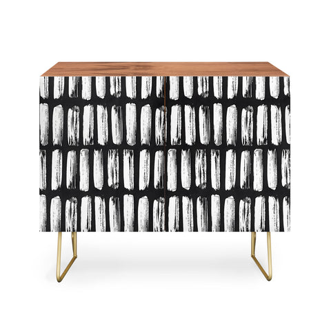 Emanuela Carratoni Black and White Texture Credenza