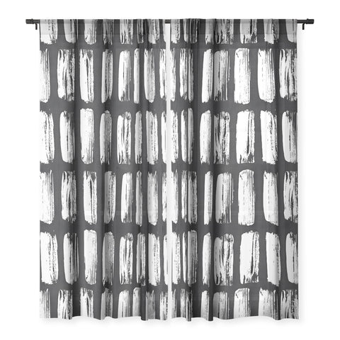 Emanuela Carratoni Black and White Texture Sheer Non Repeat
