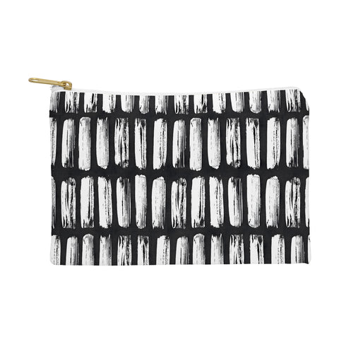 Emanuela Carratoni Black and White Texture Pouch