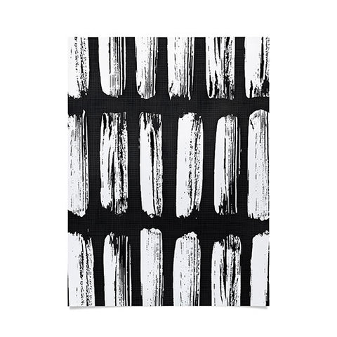 Emanuela Carratoni Black and White Texture Poster