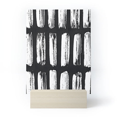Emanuela Carratoni Black and White Texture Mini Art Print