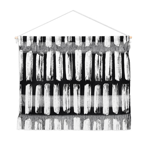 Emanuela Carratoni Black and White Texture Wall Hanging Landscape