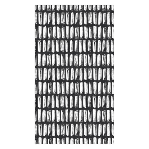 Emanuela Carratoni Black and White Texture Tablecloth