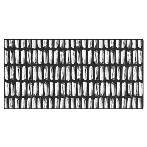 Emanuela Carratoni Black and White Texture Desk Mat