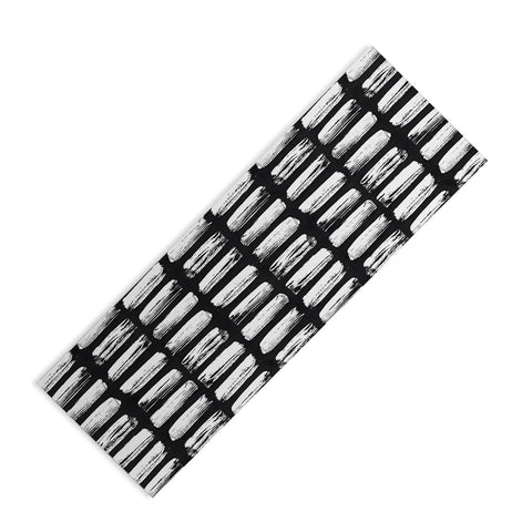 Emanuela Carratoni Black and White Texture Yoga Mat