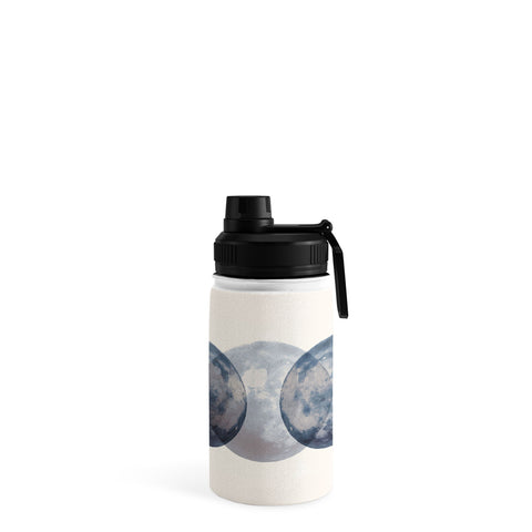 Emanuela Carratoni Blue Moon Phases Water Bottle