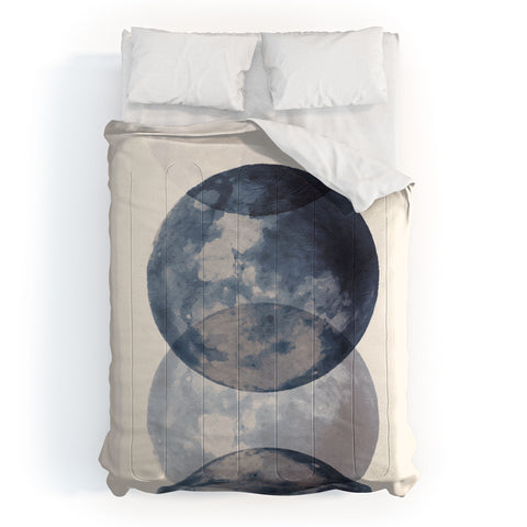 Emanuela Carratoni Blue Moon Phases Comforter