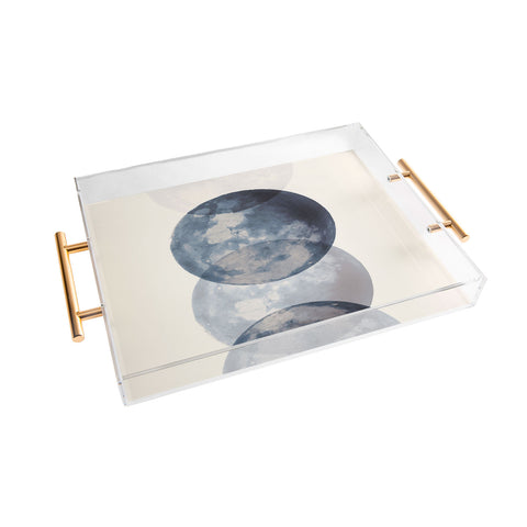Emanuela Carratoni Blue Moon Phases Acrylic Tray