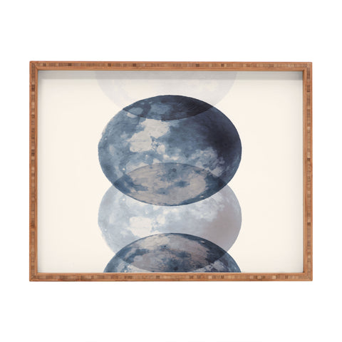 Emanuela Carratoni Blue Moon Phases Rectangular Tray