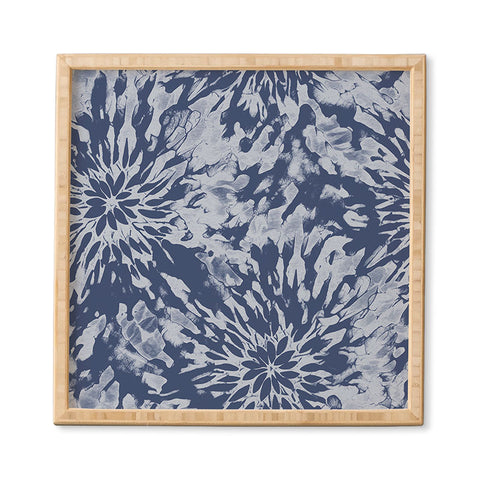 Emanuela Carratoni Blue Tie Dye Framed Wall Art