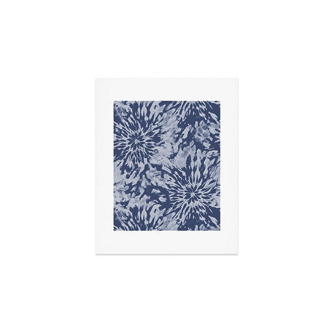 Emanuela Carratoni Blue Tie Dye Art Print