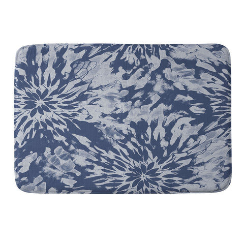 Emanuela Carratoni Blue Tie Dye Memory Foam Bath Mat