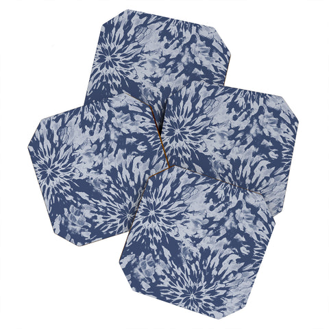 Emanuela Carratoni Blue Tie Dye Coaster Set