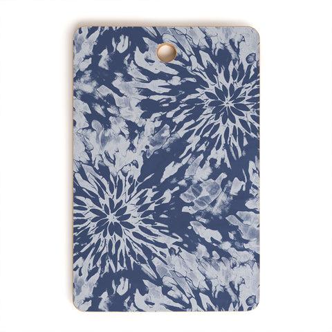 Emanuela Carratoni Blue Tie Dye Cutting Board Rectangle