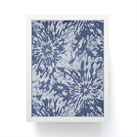 Emanuela Carratoni Blue Tie Dye Framed Mini Art Print