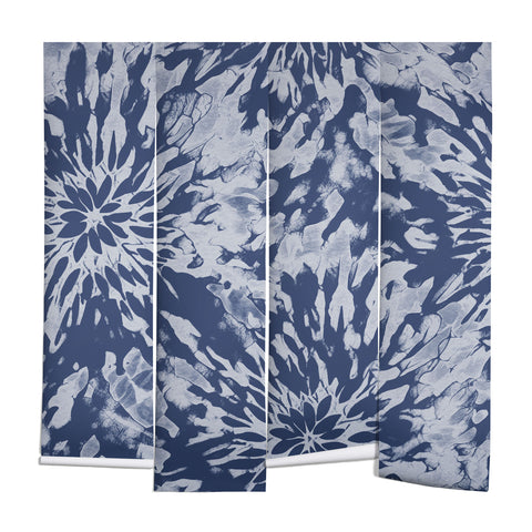 Emanuela Carratoni Blue Tie Dye Wall Mural
