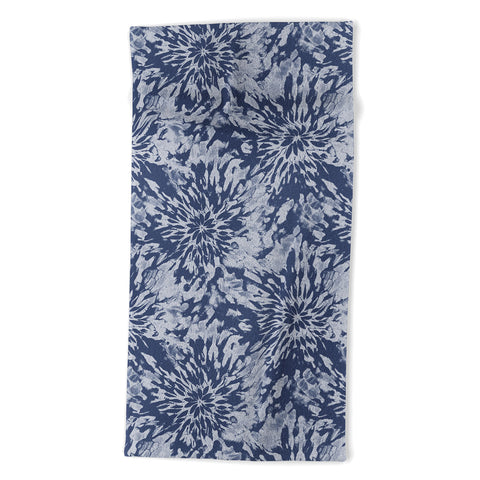 Emanuela Carratoni Blue Tie Dye Beach Towel