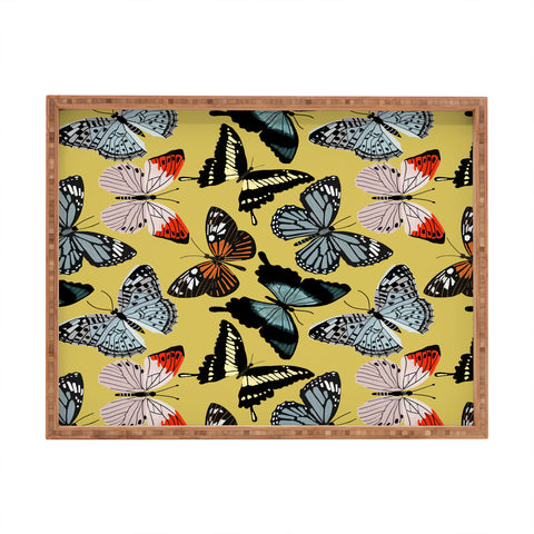 Emanuela Carratoni Boho Butterflies Rectangular Tray