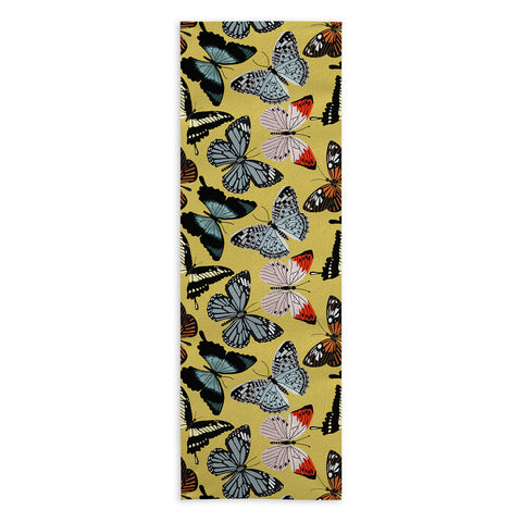 Emanuela Carratoni Boho Butterflies Yoga Towel