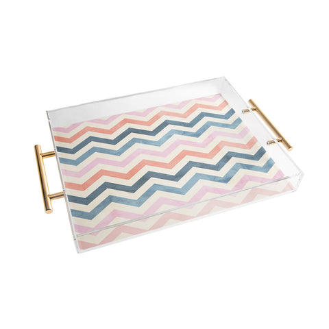 Emanuela Carratoni Boho Chevron Acrylic Tray