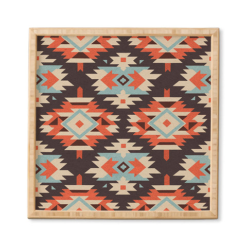 Emanuela Carratoni Boho Ikat Framed Wall Art