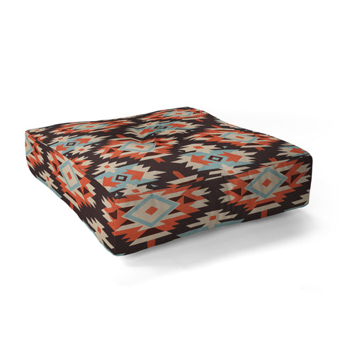 Emanuela Carratoni Boho Ikat Floor Pillow Square
