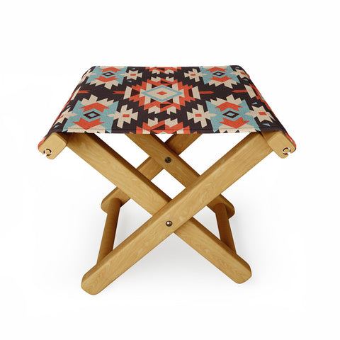 Emanuela Carratoni Boho Ikat Folding Stool
