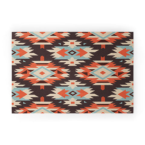 Emanuela Carratoni Boho Ikat Welcome Mat