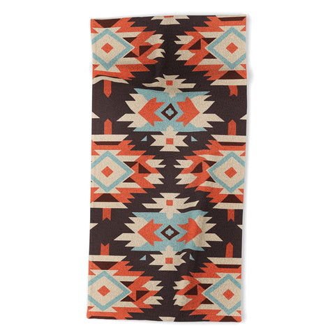 Emanuela Carratoni Boho Ikat Beach Towel