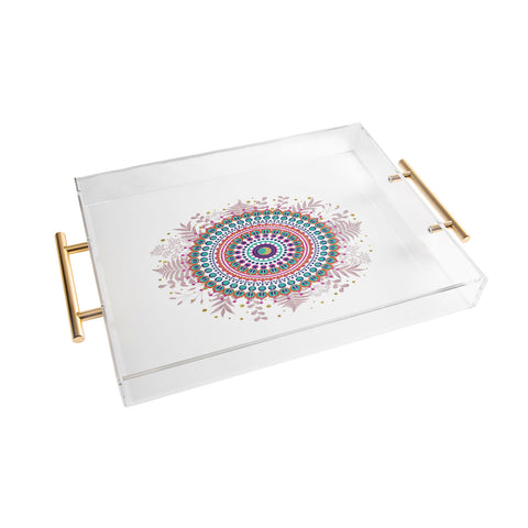 Emanuela Carratoni Boho Mandala Acrylic Tray