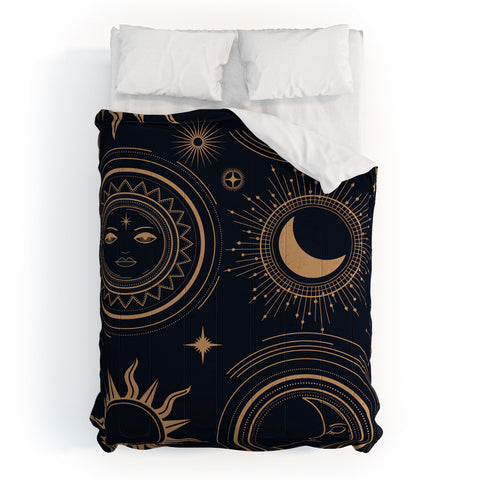 Emanuela Carratoni Boho Moon and Sun Comforter