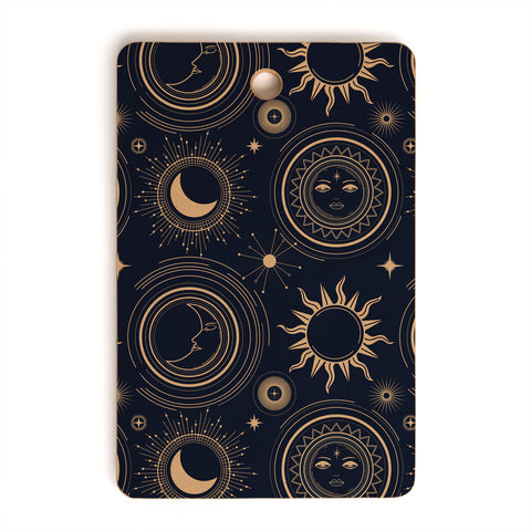 Emanuela Carratoni Boho Moon and Sun Cutting Board Rectangle