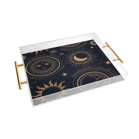 Emanuela Carratoni Boho Moon and Sun Acrylic Tray