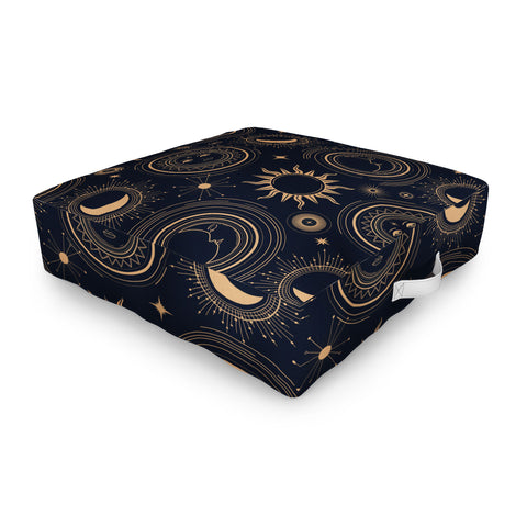 Emanuela Carratoni Boho Moon and Sun Outdoor Floor Cushion