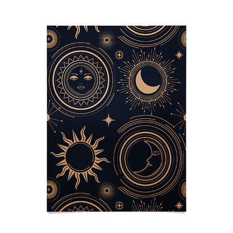 Emanuela Carratoni Boho Moon and Sun Poster