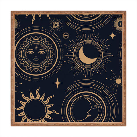 Emanuela Carratoni Boho Moon and Sun Square Tray