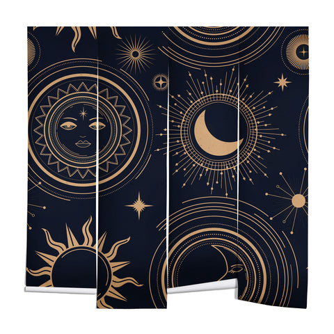 Emanuela Carratoni Boho Moon and Sun Wall Mural