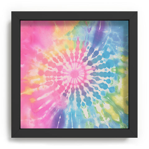 Emanuela Carratoni Boho Rainbow Tie Dye Recessed Framing Square