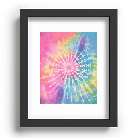 Emanuela Carratoni Boho Rainbow Tie Dye Recessed Framing Rectangle