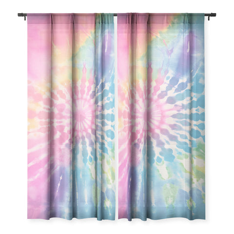 Emanuela Carratoni Boho Rainbow Tie Dye Sheer Non Repeat