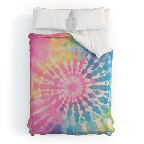 Emanuela Carratoni Boho Rainbow Tie Dye Duvet Cover