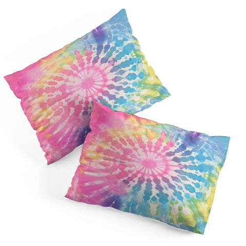 Emanuela Carratoni Boho Rainbow Tie Dye Pillow Shams