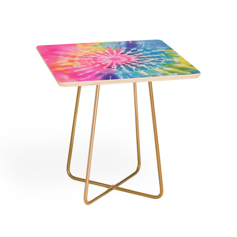 Emanuela Carratoni Boho Rainbow Tie Dye Side Table