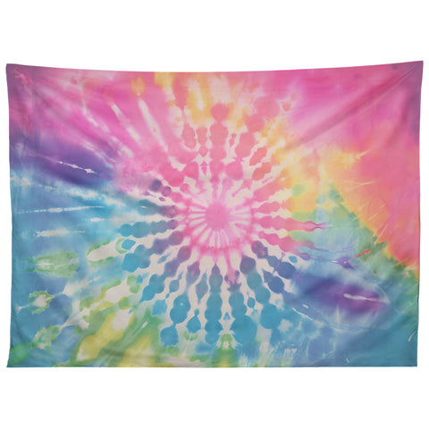 Emanuela Carratoni Boho Rainbow Tie Dye Tapestry