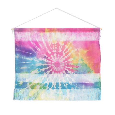 Emanuela Carratoni Boho Rainbow Tie Dye Wall Hanging Landscape