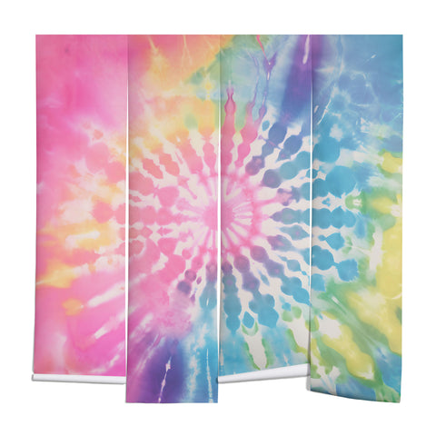 Emanuela Carratoni Boho Rainbow Tie Dye Wall Mural