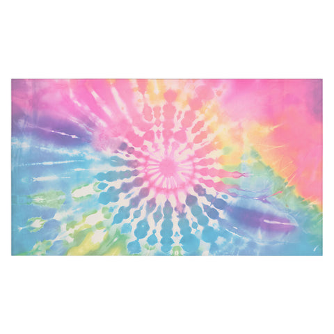 Emanuela Carratoni Boho Rainbow Tie Dye Tablecloth