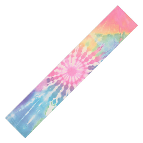 Emanuela Carratoni Boho Rainbow Tie Dye Table Runner