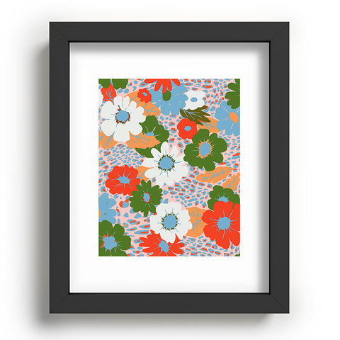 Emanuela Carratoni Bold Flowers Recessed Framing Rectangle